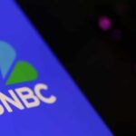 MSNBC logo on a blue background
