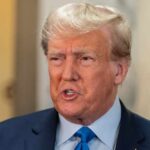 Donald Trump talking in an interview