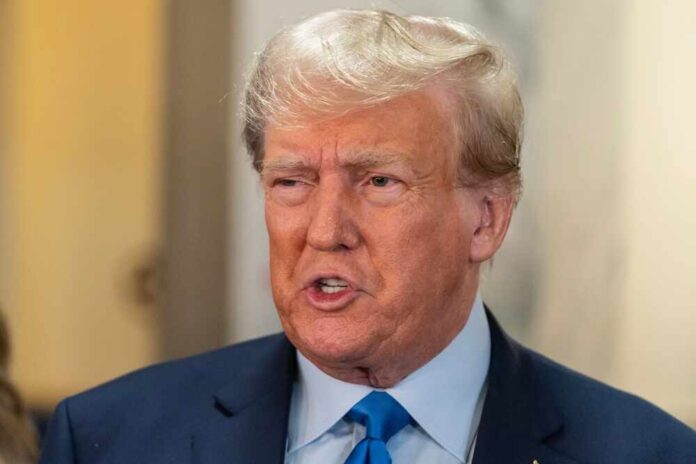 shutterstock_2369816101.jpg featured image Donald Trump talking in an interview