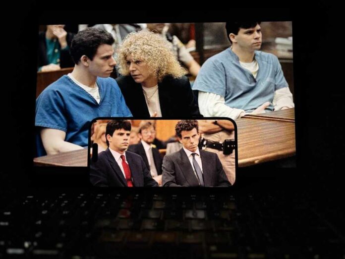 shutterstock_2531780895.jpg featured image Menendez Brothers in court room