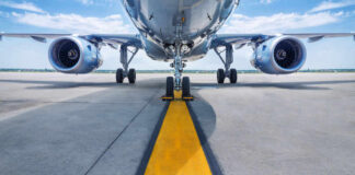 Passenger Jet on Runway