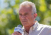 Robert F. Kennedy Jr. speaking into a microphone.