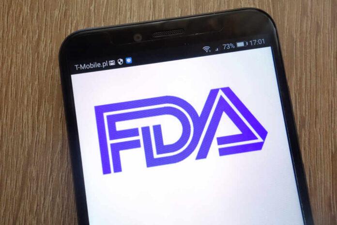shutterstock_1174055833.jpg Close-up of a smartphone displaying the FDA logo