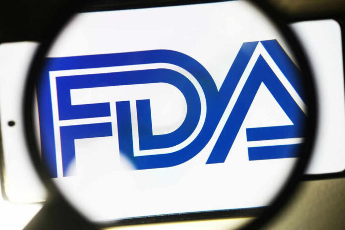 FDA logo under magnifying glass