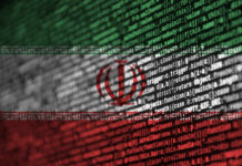 Intercepted Iranian Signals Spark Homeland Alarm Abstract representation of the Iranian flag overlaid with programming code
