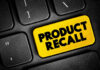 Product recall key on computer keyboard