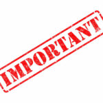Red stamp with the word 'IMPORTANT' on a white background