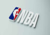 NBA logo on a white background.