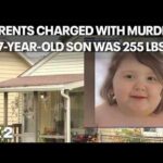 Parents charged in death of 7-year-old son who weighed 255 pounds