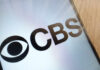 CBS logo displayed on a smartphone screen