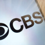 CBS logo displayed on a smartphone screen