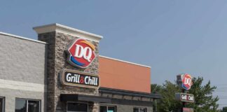 Dairy Queen Grill & Chill restaurant exterior on a sunny day