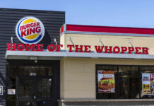 Burger Wars Shock: King Dethrones Wendy’s Exterior view of a Burger King restaurant with signage