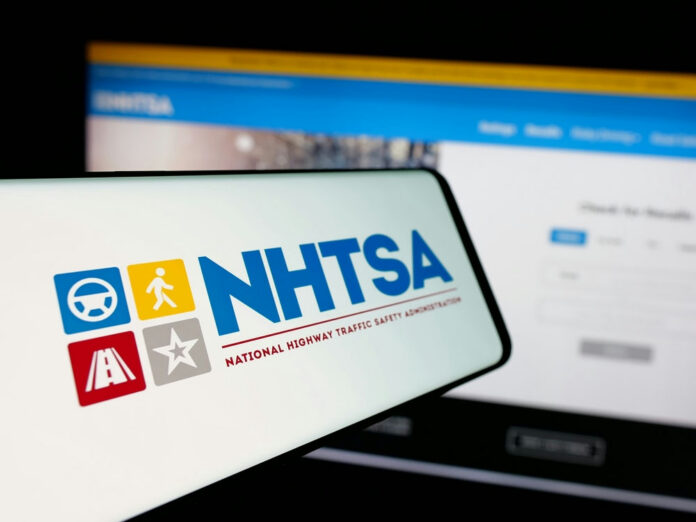 shutterstock2583823089jpg NHTSA logo displayed on a smartphone screen