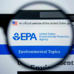 EPA website viewed through a magnifying glass