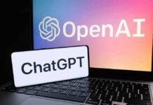 OpenAI ChatGPT logos on laptop and smartphone screens.