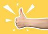 Supreme Court Agrees With Trump Thumbs up with yellow background.