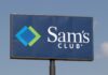 Dinner Wars Hit Sam’s Club Sign for Sam's Club featuring a blue background and logo